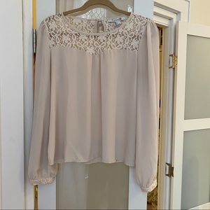Forever 21 lace and chiffon blouse